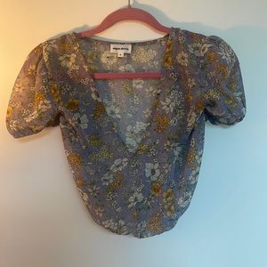 Floral print crop top